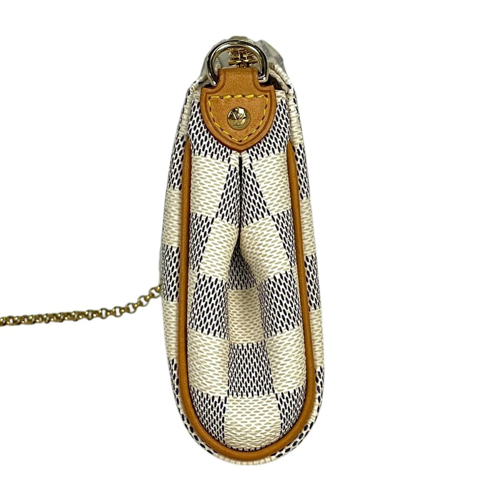 Louis Vuitton Azur Bag White Handbag Shoulder Eva Damier